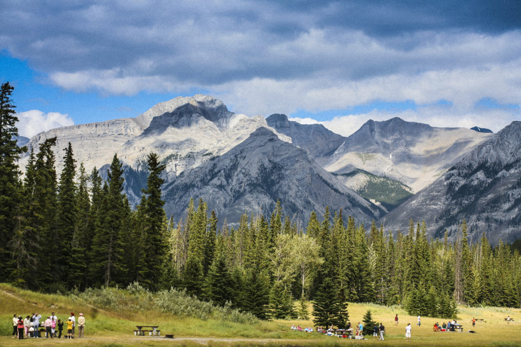 Picnicing at a day use area on Kananaskis Trail